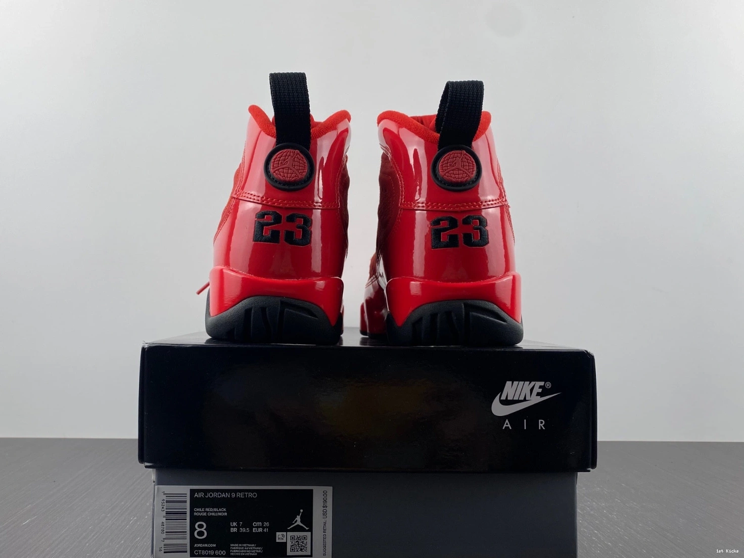 CT8019-600 9 'Chile Air Red' Jordan  1006